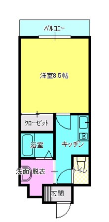 新潟駅 徒歩8分 4階の物件間取画像